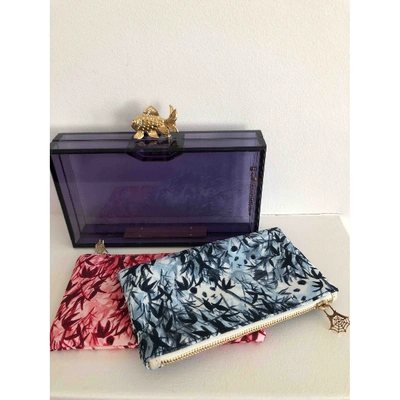 Pre-owned Charlotte Olympia Blue Clutch Bag