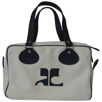 Pre-owned Courrèges Ecru Cloth Handbag