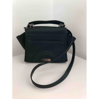Pre-owned Zac Posen Leather Handbag In Black