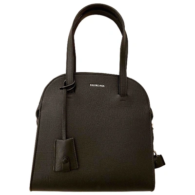 Pre-owned Balenciaga Miami Black Leather Handbag