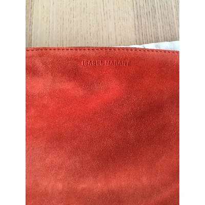 Pre-owned Isabel Marant Clutch Bag In Orange