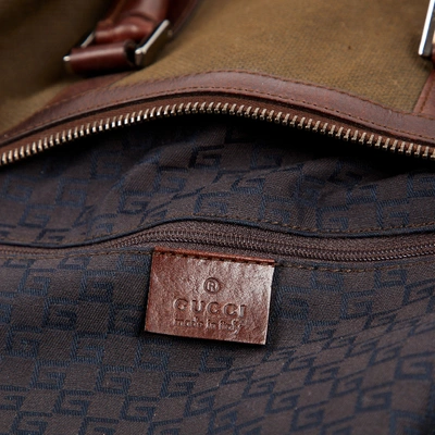 Pre-owned Gucci Handbag In Khaki