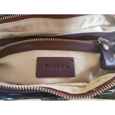 Pre-owned Carven Burgundy Leather Handbag