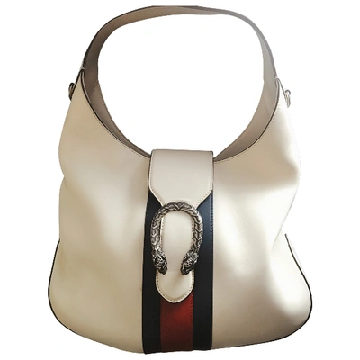 Pre-owned Gucci Dionysus Hobo Handbag In White