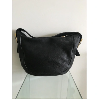 Pre-owned Gucci 1973 Leather Handbag In Black