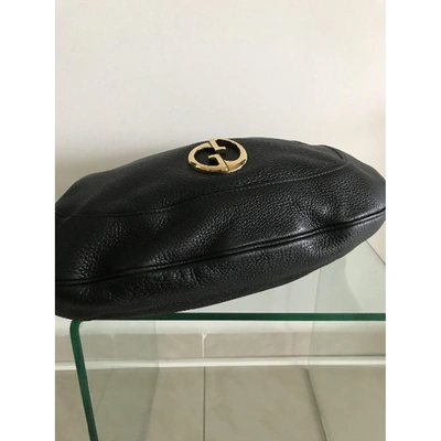 Pre-owned Gucci 1973 Leather Handbag In Black