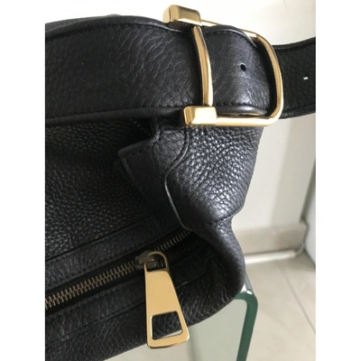 Pre-owned Gucci 1973 Leather Handbag In Black