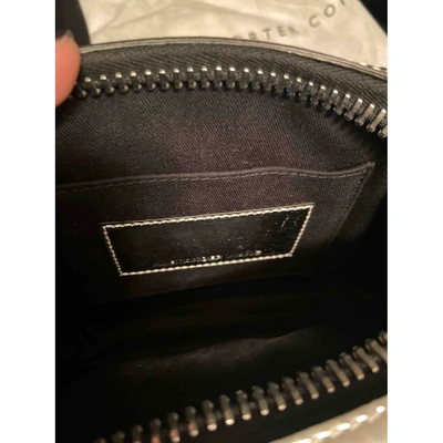 Pre-owned Alexander Wang Leather Clutch Bag In Silver