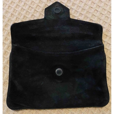 Pre-owned Emporio Armani Clutch Bag In Black