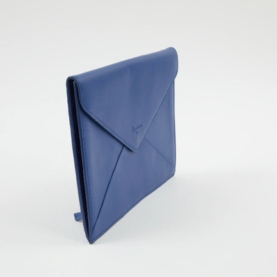Pre-owned Berluti Blue Leather Clutch Bag