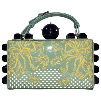 Pre-owned Tonya Hawkes Green Patent Leather Clutch Bag