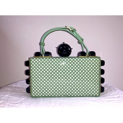 Pre-owned Tonya Hawkes Green Patent Leather Clutch Bag