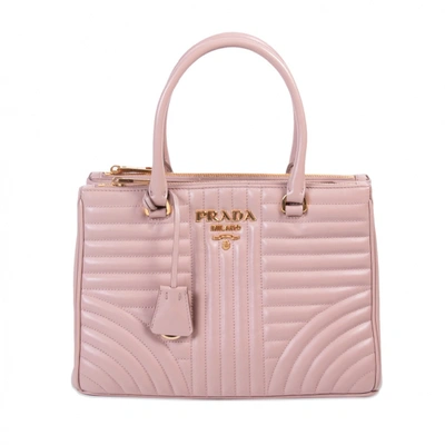 Pre-owned Prada Leather Handbag In Pink