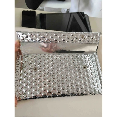 Pre-owned Mm6 Maison Margiela Silver Patent Leather Clutch Bag