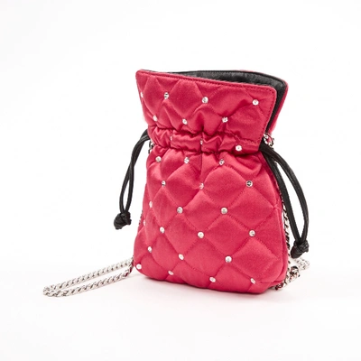 Pre-owned Les Petits Joueurs Cloth Mini Bag In Pink