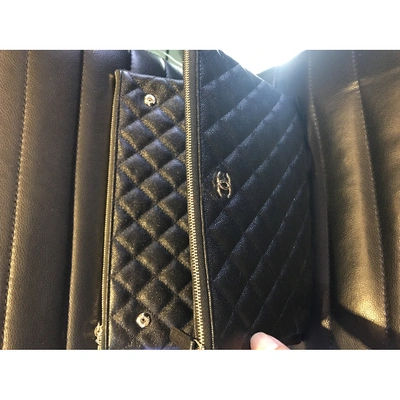 CHANEL Pre-owned Boy Leather Clutch Bag In Black