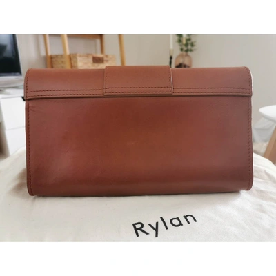Pre-owned Rylan Leather Crossbody Bag In Camel