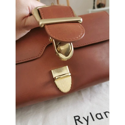 Pre-owned Rylan Leather Crossbody Bag In Camel