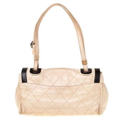 Pre-owned Chanel Beige Leather Handbag