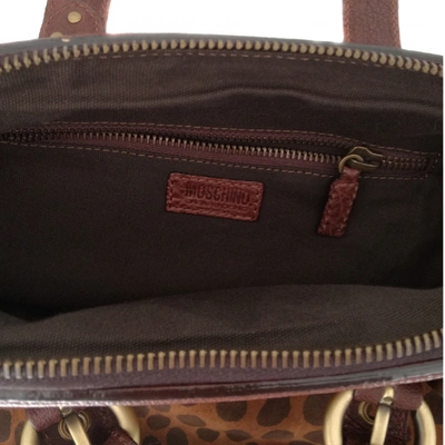 Pre-owned Moschino Cheap And Chic Handbag In Brown