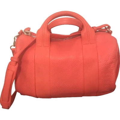 Pre-owned Alexander Wang Rocco Orange Leather Handbag