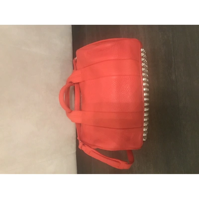 Pre-owned Alexander Wang Rocco Orange Leather Handbag