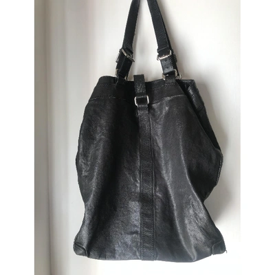 Pre-owned Neil Barrett Leather Handbag In Black