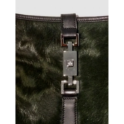 Pre-owned Gucci Jackie Vintage  Pony-style Calfskin Handbag In Green