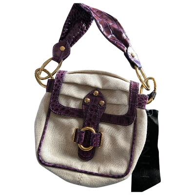 Pre-owned Pinko Cloth Handbag In Purple