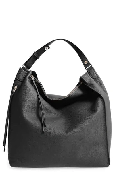 Shop Allsaints Kita Convertible Leather Backpack In Black