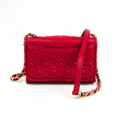 Pre-owned Tory Burch Red Leather Handbag