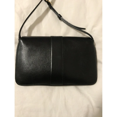 Pre-owned Gucci Arli Leather Handbag In Black