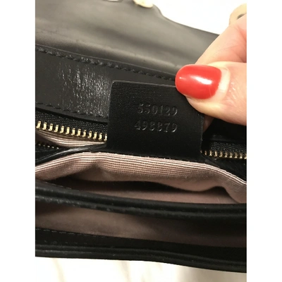 Pre-owned Gucci Arli Leather Handbag In Black
