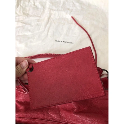 Pre-owned Balenciaga Day  Pink Leather Handbag