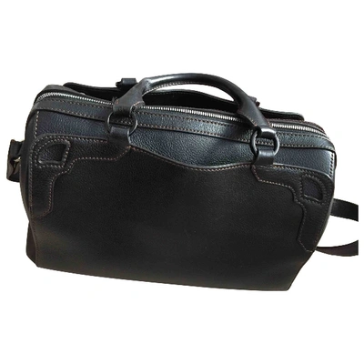 Pre-owned Cartier Marcello Black Leather Handbag