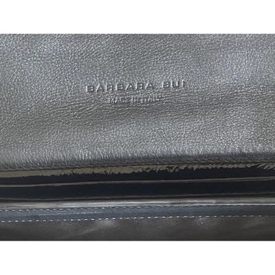 Pre-owned Barbara Bui Black Python Clutch Bag