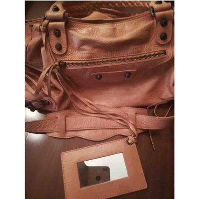 Pre-owned Balenciaga Camel Leather Handbag