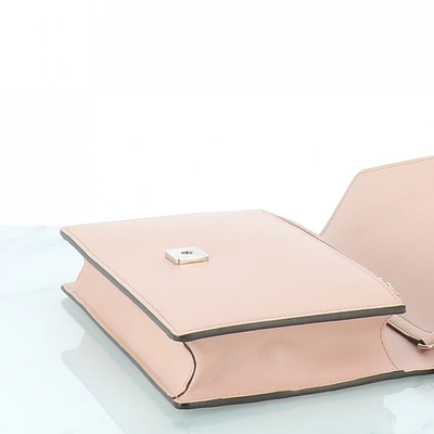 Pre-owned Fendi Kan I Logo Pink Leather Clutch Bag