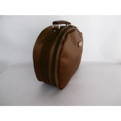 Pre-owned Balenciaga Cloth Travel Bag In Brown