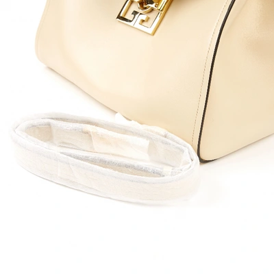 Pre-owned Givenchy The Mystic Bag Ecru Leather Handbag