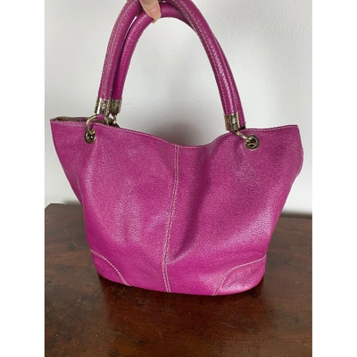 Pre-owned Lancel French Flair Leather Handbag In Pink