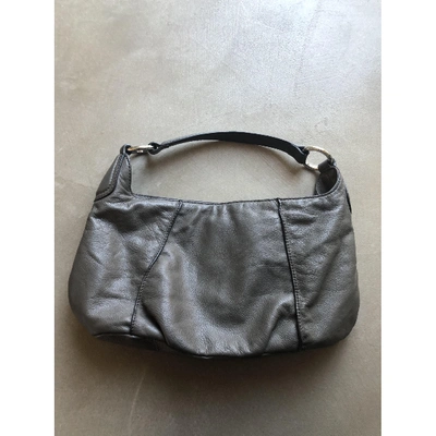 Pre-owned Coccinelle Leather Handbag In Grey