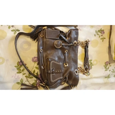 Pre-owned Lancel Anthracite Leather Handbags