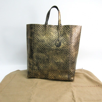 Pre-owned Bottega Veneta Gold Leather Handbag