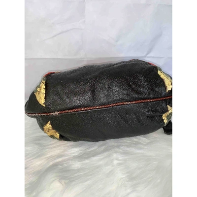 Pre-owned Fendi Spy Leather Handbag In Black