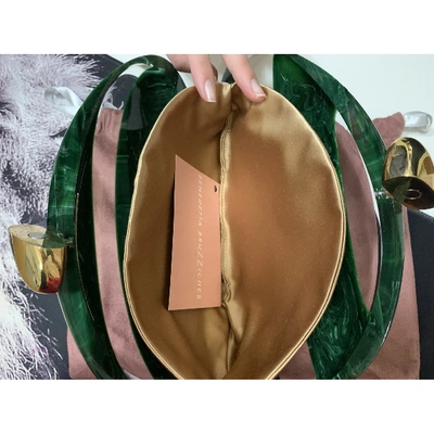 Pre-owned Benedetta Bruzziches Green Clutch Bag