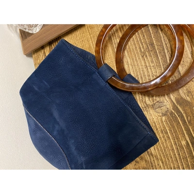 Pre-owned Simon Miller Medium Bonsai Blue Suede Handbag