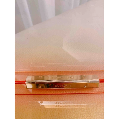 Pre-owned Charlotte Olympia Clutch Bag In Orange