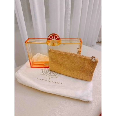 Pre-owned Charlotte Olympia Clutch Bag In Orange