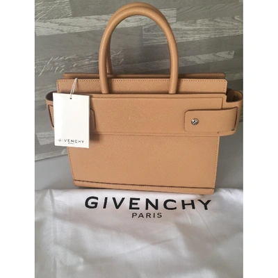 Pre-owned Givenchy Horizon Leather Handbag In Camel